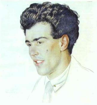 鮑裡斯 尅斯托依列夫 Portrait of Nikolay Lazarevich Bublichenko 鮑裡斯 尅斯托依列夫 Portrait of Nikolay Lazarevich Bublichenko